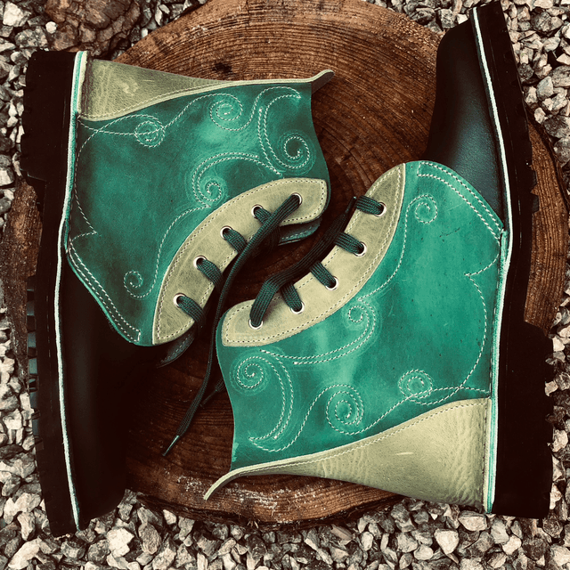 High-Top with Ornate Stitching